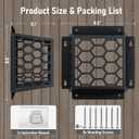 Dryer Vent Bird Guard Cover Outside, Universal 3" to 4" Outdoor Vent Protector for Bathroom, Kitchen & Dryer Exhaust, Heavy-Duty Rustproof Galvanized Steel Animal Guard for House (7"Lx7"Wx5"H, Black-1PCS)