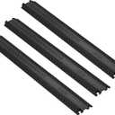 VEVOR 3 PCs Drop Over Cable Cover Ramp, 2,000 lbs/axle Load Capacity, Heavy Duty Cable Hose Protector Ramp, Floor Cord Cover for High Walking Traffic Areas Indoor Outdoor Home Office Warehouse School