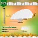 White Garden Edging Flexible Landscape Border with Anchoring Spikes for Lawn Flower Bed Outdoor Decor (30)
