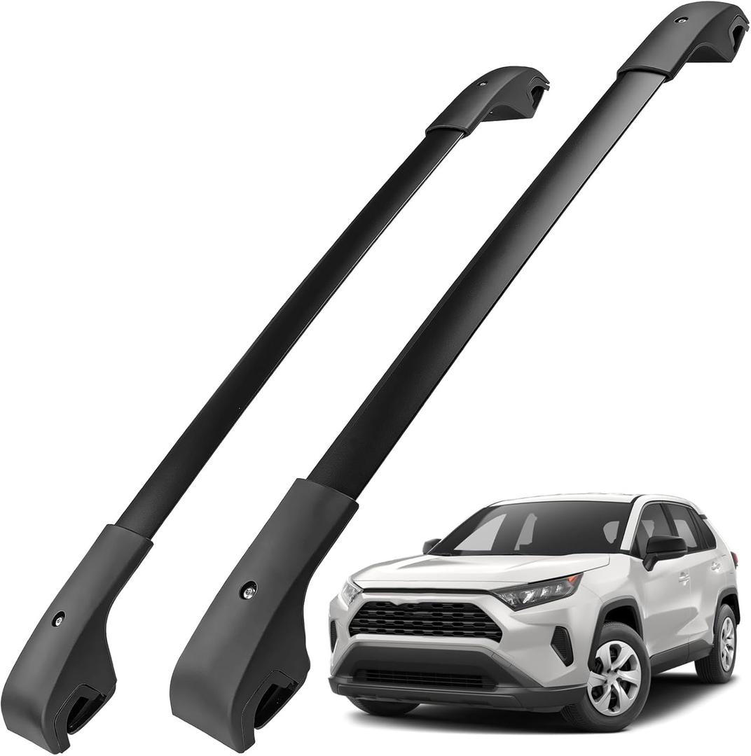 Roof Rack Cross Bars Luggage Carrier Compatible with Toyota Rav4 2013-2018, Maximum Load 200 lbs/90 kg, Suitable for roof Bags, roof Boxes, Bike Carriers, and Much More.