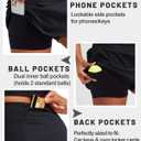 RUNNING GIRL Women's Tennis Skirts with Pockets High Waisted Tummy Control Casual Athletic Workout Golf Skorts (Black, S)