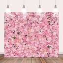 ZJRBJB Pink Rose Flowers Wall Backdrops 10x8ft Graduation Flowers Wall Party Backdrop for Girls Birthday Princess Tea Party Wedding Bridal Shower Anniversary Ceremony Cake Table Decoration Supplies