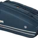 WILSON 2025 Roland-Garros Tennis Racket Bags (Holds up to 2 Rackets, Dark Navy)
