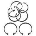 uxcell 5Pcs 2" Internal Retaining Ring Circlip, 65 Mn Spring Steel Internal Circlip Snap Rings C-Clips for Grooved Shaft Studs, Black