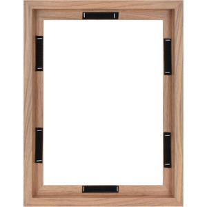 MCS Canvas Float Frame, 12x16, Walnut Woodgrain, 12x16 without Mat