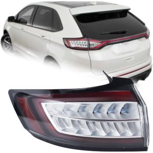 W/O DRL USA Type LED Tail Light Rear Lamp Assembly Compatible with 2015-2018 Ford Edge SE/SEL Left Driver Side