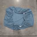 stretchable blue waffle-knit slipcover, Blue Size 30x21 inches