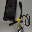 Tire Inflator Portable Air Compressor, 150 PSI Cordless Bike Pump, Air Pump for Auto, Motorcycle, Bicycle, Balls with Pressure Gauge, LED Light & Car Accessories, Black, Standard Capacity