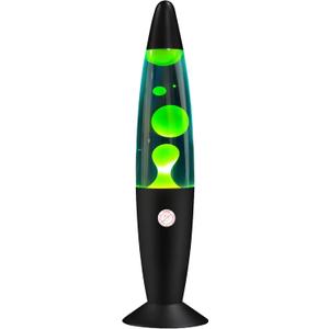 Vanful Green Magma Motion Lamp with Yellow Wax Flow in Blue Liquid for Kids Boys Girls Night Light for Home Room Office Decor Glitter Lamps Great Christmas Thanksgiving Day Present for Adults