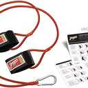 Jaeger J-Bands Resistance Bands for Pitchers. Baseball & Softball Pitching Trainer and Arm Trainer. Pitching Bands for Throwing. Training Equipment with Laminated Instruction Sheet (Regular - (Ages 13 & Above), Red)