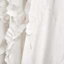 Lush Decor Ruffle Diamond Window Curtain Panel Pair, 63 in x 54 in, White