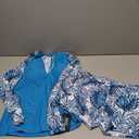 Daci Women Two Piece Rash Guard Long Sleeve Swimsuits UV UPF 50+ Swim Shirt Bathing Suit with Boyshort Bottom Size XL