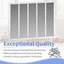25"W x 20"H [Duct Opening Size] Steel Return Air Grille, Air Return Vent Cover for Ceiling and Sidewall - HVAC Air Vent Covers - [Outer Dimensions: 26.75"W x 21.75"H]