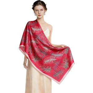 Shawl Wraps for Women Lightweight Hijab Large Beach Scarf Pashmina Silky Satin Headscarf Long Sunscreen Scarves