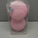 CristBest Velvet Christmas Balls Large Hanging Shatterproof Flocked Christmas Tree Ornaments for Xmas Tree Hanging, Holiday Wedding Party Decorations, Gifts and Home Decorations (Pink, 6" (2pcs))