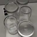 Wide Mouth Mason Jars 16 Oz With Lids, Glass Jars with Airtight Lids And Band, Safe For Canning, Food Storage, Pickling, Overnight Oats Container, Pint Size (Pack Of 6)