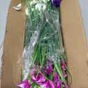 TURNMEON 20 Bundles Calla Lily (400 Heads) Artificial Flowers for Outdoors, Fake Plants UV Resistant Faux Plastic Fake Flowers for Indoor Planter Porch Gardens Home Summer Cemetery Decor(Color Mix)