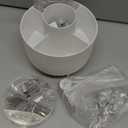 Desk Organizers and Accessories Set with 360-Degree Rotating Pen Holder, Acrylic Stapler, Tape Holder, Staple Remover, Binder/Paper Clips Kit, Scissor and 1 Box of Staples (Gold)