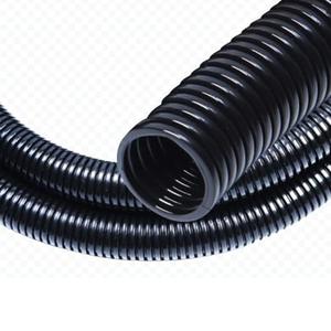 30 FT 1/2” Wire Loom Split Tubing,Dog Cat Cord Protector,Split Wire Loom Tubing Wire Conduit – Black (30FT 1/2")