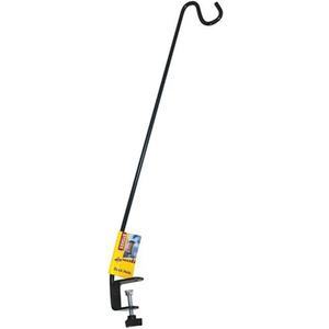 More Birds 33-Inch Clamp-On Deck Hook, Steel, Bird Feeders, Plants, and Windchimes, Black More Birds 33-Inch Clamp-On Deck Hook, Steel, Bird Feeders, Plants, and Windchimes, Black