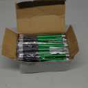 Pens Bulk, Black ink pen,50 Pieces,Smooth Writing Without Breaking Ink,0.5mm Nib,Soft Grip,Fine Office Supplies.Fine Gifts for Men and Women (Green Body)