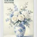 GULETHUN 12x16 Picture Frame, Ornate Ridged Embossed White Poster Frame, 12x16in