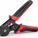 Ferrule Crimping Tool AWG 23-10, Hexagonal Ratchet Self-Adjusting Crimper for End-Sleeve Terminals
