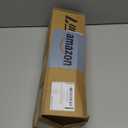 Wood Curtain Rods for Windows, Heavy Duty Adjustable Curtain Rod, 1-Inch Diameter Decorative Drapery Rod with Faux Wood Grain Finials, Black with Walnut, Modern Luxe Design (18"- 45" | 2PACK)