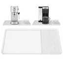 Silicone Coffee Mat with Raised Edges 19" x 12" – Waterproof Countertop Mat, Coffee Maker Pad, Espresso Machine Mat, Heat Resistant Dish Drying Mat