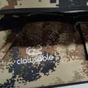 Indestructible Heated Cat House for Outside Winter, 100% Waterproof, Safe Escape Door, Insulated Outdoor Cat Shelter with Heater for Feral Barn Cat Kitty (Desert Camouflage, 29"x17"x20")