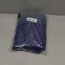 Kevin Textile Pillow Covers Decorative Set of 2 Striped Corduroy Plush Velvet Pillowcases Cushion Cover for Couch 18x18 Inch Navy Blue