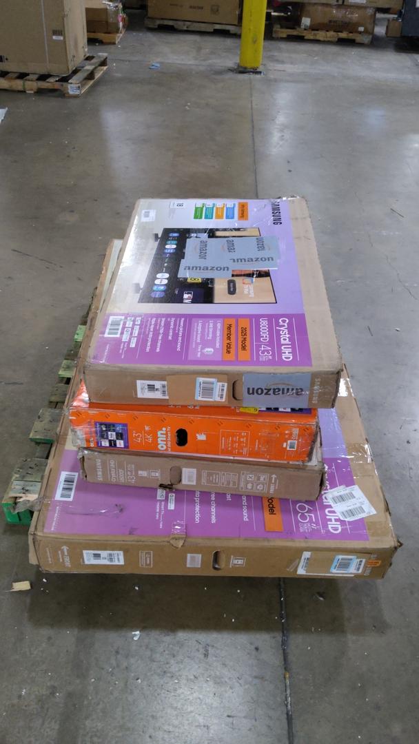 Pallet of 4 Broken TV