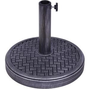 Backyard Expressions 26.5 Lb Umbrella Stand, Patio Umbrella Base, 15 in Diameter