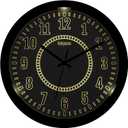 Night Light LED Wall Clock Glow in The Dark 12.8 Inch Silent Lighted up Adjustable Brightness Battery Operated Wall Clock for Living Room Kitchen Kid's&Elderly Room(Date)