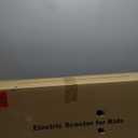 Electric Scooter for Kids, 150W Motor, Simple One-Button Control, 2 Safe Speeds (6/10 MPH), Colorful Lights, Magnetic Charging, Dual Brake System, Ideal Presents for Boys & Girls