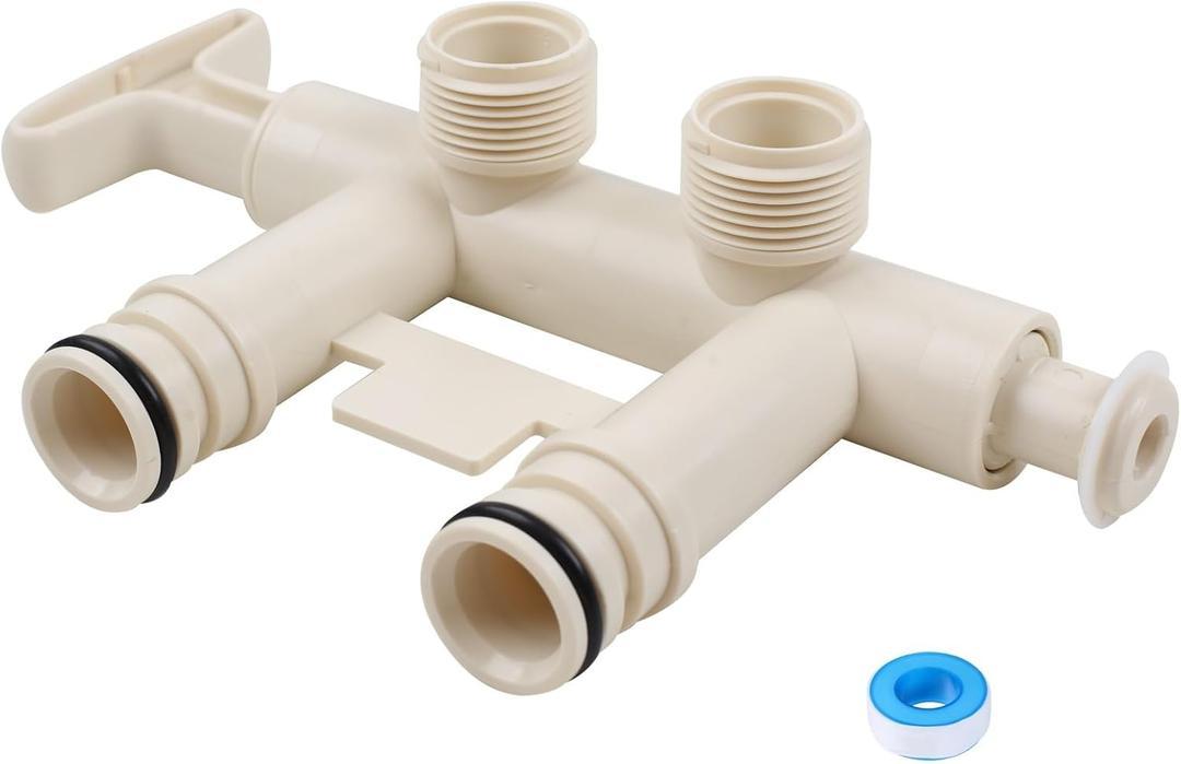 Upgraded Water Softener Bypass Valve with Threaded 7370286 Compatible with Morton M20, M27, M30, MC30, MHY