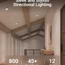 Sunco 5/6 Inch LED Can Lights Retrofit Recessed Lighting, Gimbal Downlight Adjustable, 800 LM, 12W=60W, Selectable CCT 2700K/3000K/3500K/4000K/5000K, Dimmable, Damp Rated UL 4 Pack