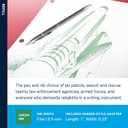 Fisher Space Pen Fine Point Pressurized Cartridge Refill, Green Ink, 2 Pack