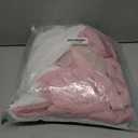 Mixweer 6 Pcs Faux Fur Plush Throw Pillow Covers 18x18 Inch Soft Decorative Striped Pillow Covers with Velvet Back for Coquette Party Sofa Home Wedding Classroom Decor, Pink, Light Pink, White