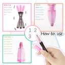 24-Pack Shimmer Silver Outline Pens, Glitter Markers Metallic Ink Waterproof Quick-Dry Low-Odor Fiber Tip for Journals Greeting Cards Bullet Notes Vibrant Durable