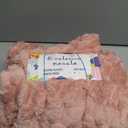 Exclusivo Mezcla Extra Large Fleece Throw Blanket for Couch, 50x70 Inches Stylish Jacquard Soft Throw Blanket, Fuzzy Cozy Lightweight for All Season, Dusty Pink