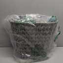 GRANNY SAYS Wicker Waste Basket - Waterproof, Space-Saving, 19L/5Gallon, Bathroom & Bedroom Trash Can (Gray)