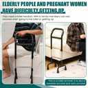 Walking Cane Standing Aids and Supports Adjustable Cane Stand Assist Aid for Elderly up to 300lb Height Adjustable 28.74-36.22 in Mobility for Seniors, Adults and Assistance