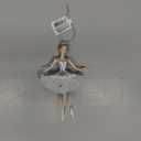 Kurt Adler Snow Queen Ballerina Ornament