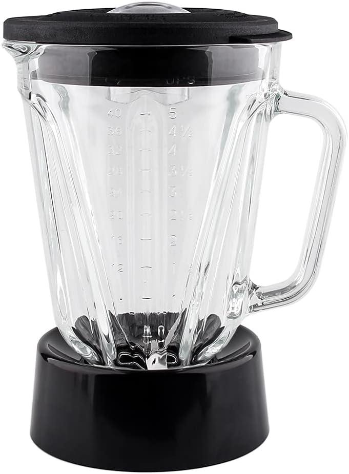 joyparts Replacement Parts 5cups Glass jar with SPB-7CH-LR Collar Collar and blade, Compatible with Cuisinart Blender