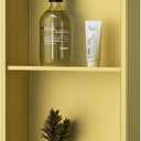 Neodrain No Tile Shower Niche, 12X24Inch Golden Stainless Steel Wall Niche, Two-Tier Bathroom Shelf, NO Tile Needed Recessed Niche for Bathroom Storage