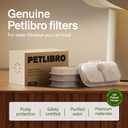 PETLIBRO Replacement Filters for Dockstream Cat Water Fountain PLWF106/PLWF116/PLWF115/PLWF105/PLWF005, 4 Months Set of Replacement Filters for Ultra Quiet Cat Fountain, 8 Count for Pet Water Fountain (White)