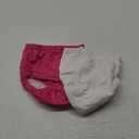 Joyo roy Reusable Swim Diapers Size 3T Baby Swim Diaper Large Toddler Swimming Diapers 3T Reusable Washable Pool Water Diaper Size 3 with Snaps Waterproof Baby Pool Essentials for Girls and Boys (Red-white)