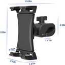 Yiting Tablet Stand, Bike Phone Holder for Indoor Gym Treadmill, Spinning Exercise Bicycle, Mic Stand, Cellphone Mount for iPad Pro, iPad, iPad mini/Air & Smartphones (4.7-12.9")