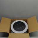 Solar Post Lights, 3000K 11" Outdoor Column Lights, Modern Pillar Light Waterproof, Dusk to Dawn Patio LED Lamp, Round Column Lantern for Outside Fence Deck Garden Posts Pathway Driveway Lighting